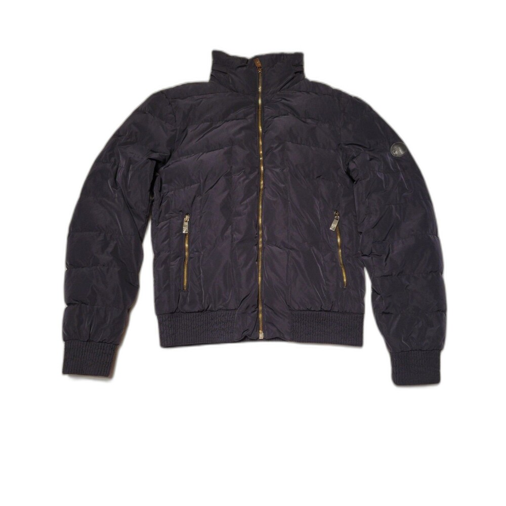 Versace Collection Men's Blue Goose Down Puffer Jacket Full Zip Stand-Up US 38